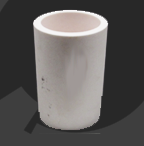 Cylindrical ceramic crucibles